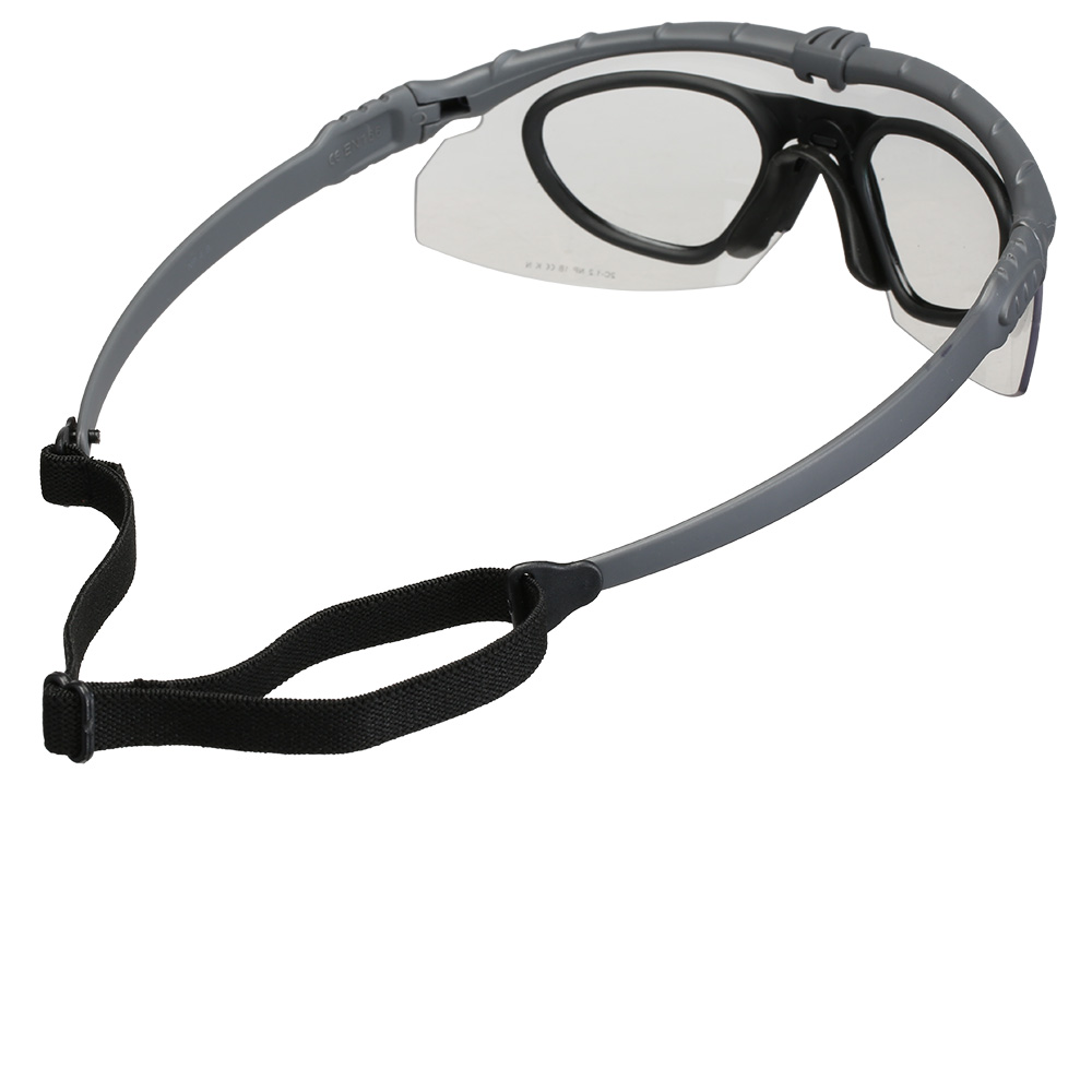 Nuprol Battle Pro Protective Airsoft Schutzbrille inkl. Brillentrgereinsatz grau / klar Bild 1