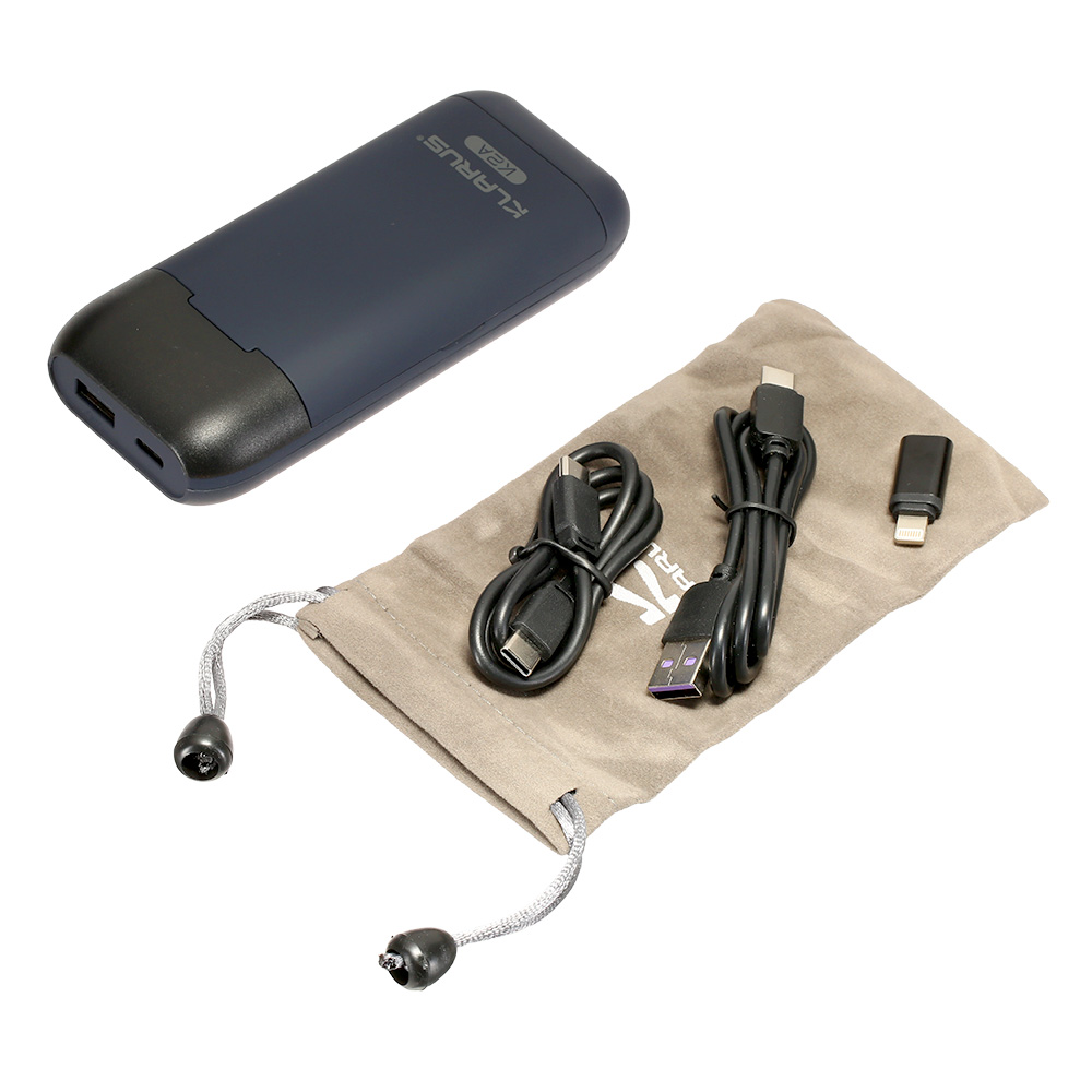 Klarus Ladegert mit Powerbankfunktion K2A blau leicht und kompakt Bild 1