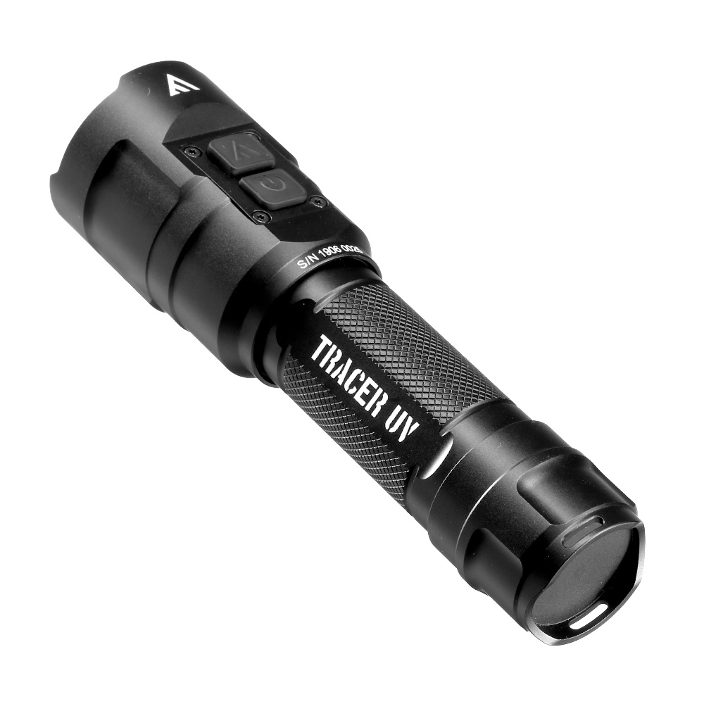 Mactronic LED Taschenlampe Tracer UV 1000 Lumen schwarz mit UV Licht inkl. Ladekabel und Akku Bild 5
