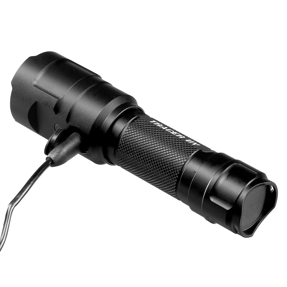 Mactronic LED Taschenlampe Tracer UV 1000 Lumen schwarz mit UV Licht inkl. Ladekabel und Akku Bild 7