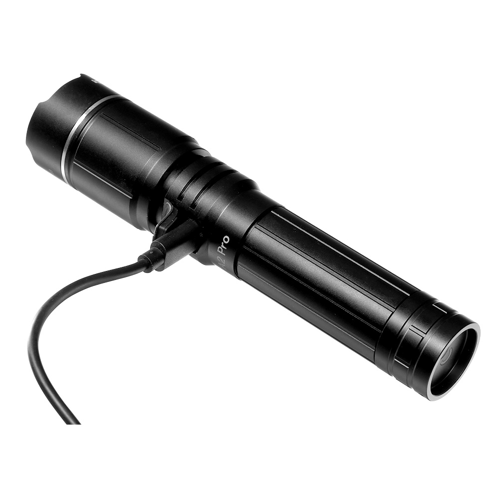 Klarus LED Taschenlampe A2 Pro 1450 Lumen schwarz inkl. Ladekabel, Lanyard und Batterieadapter Bild 1