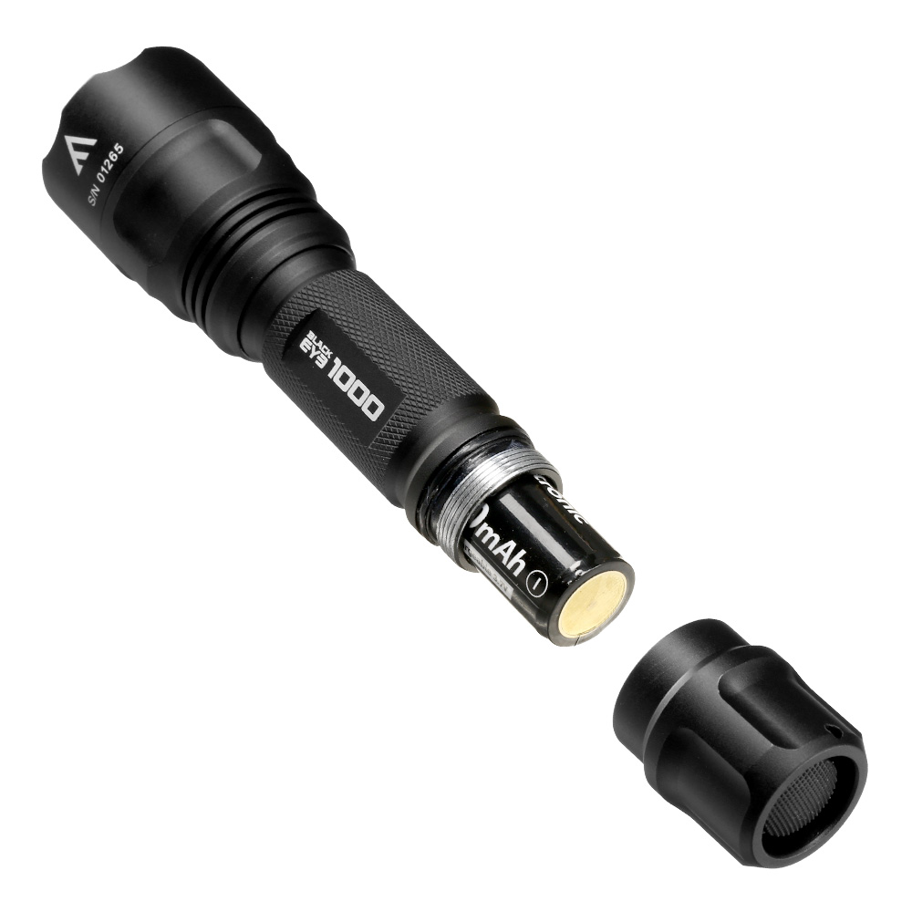 Mactronic LED Taschenlampe Black Eye 1000 Lumen Set schwarz mit viel Zubehr Bild 6