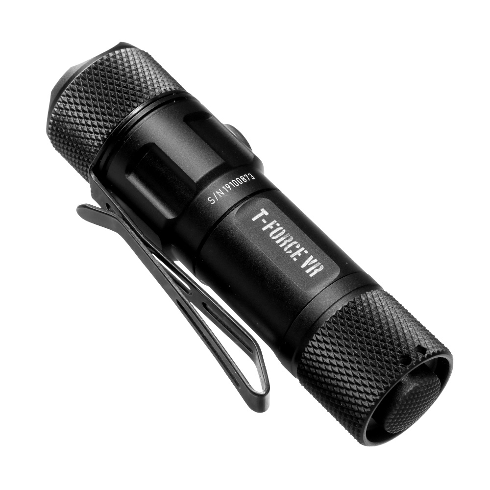 Mactronic LED Taschenlampe T-Force VR 1000 Lumen schwarz inkl. Ladekabel, 3 x Farbfilter, Kabelschalter und Lanyard Bild 1