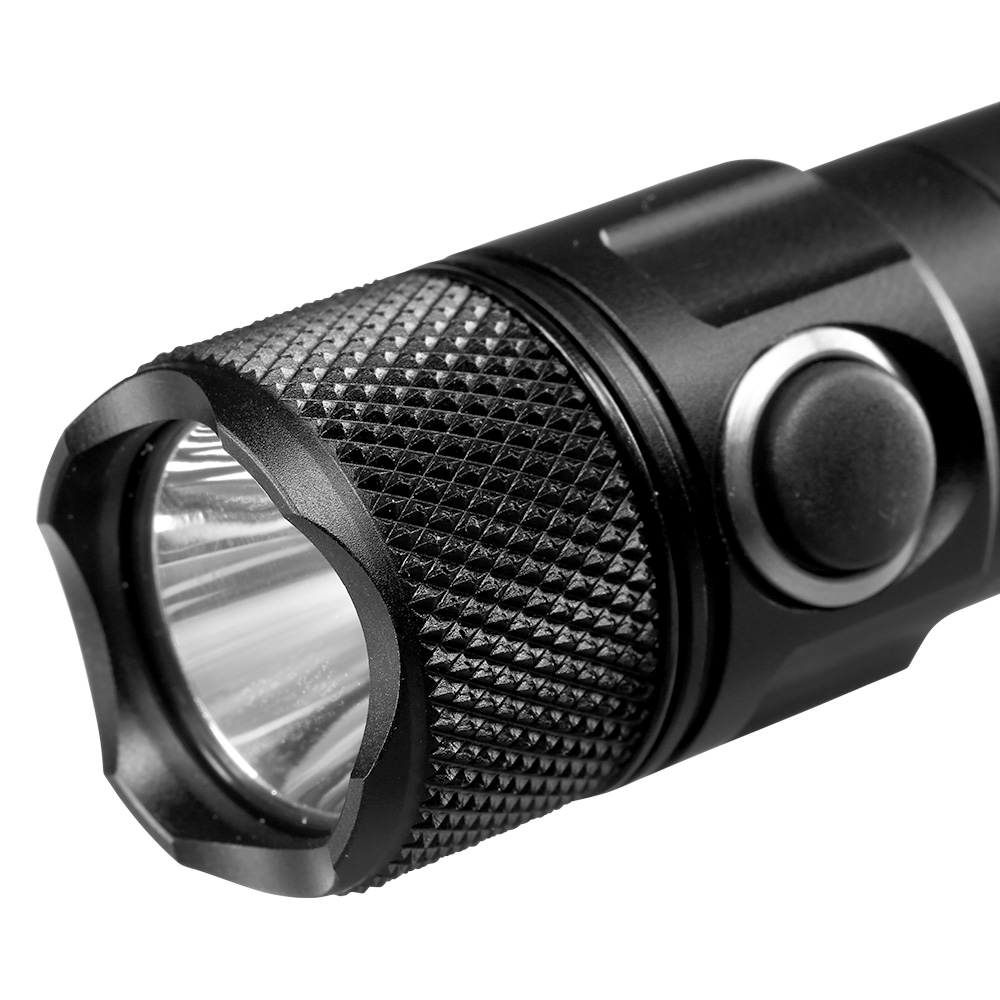 Mactronic LED Taschenlampe T-Force VR 1000 Lumen schwarz inkl. Ladekabel, 3 x Farbfilter, Kabelschalter und Lanyard Bild 1