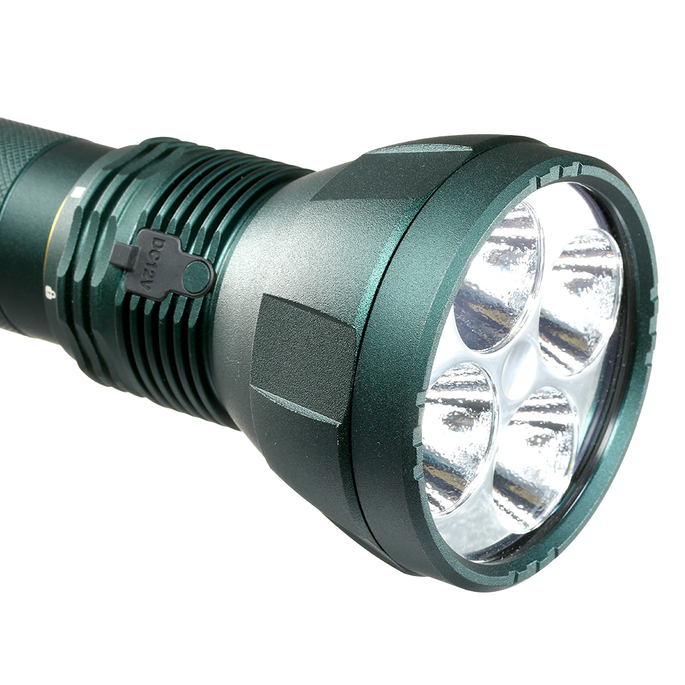 Mactronic LED Taschenlampe Blitz K12 11600 Lumen schwarz/grn inkl. Akku, Transportkoffer, Tragegurt und Ladegert Bild 7