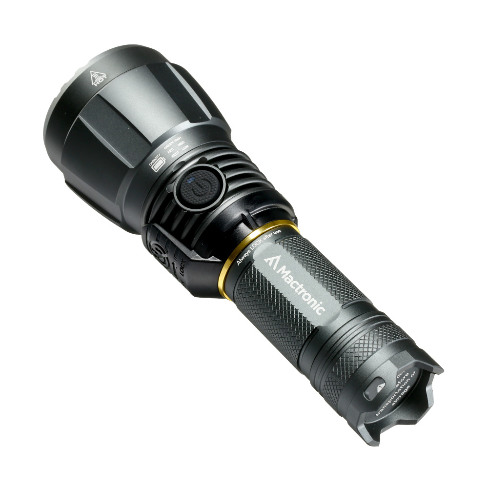 Mactronic LED Taschenlampe Blitz K3 3000 Lumen dunkelgrau inkl. Akku, Transportkoffer, Handschlaufe und Ladegert Bild 6