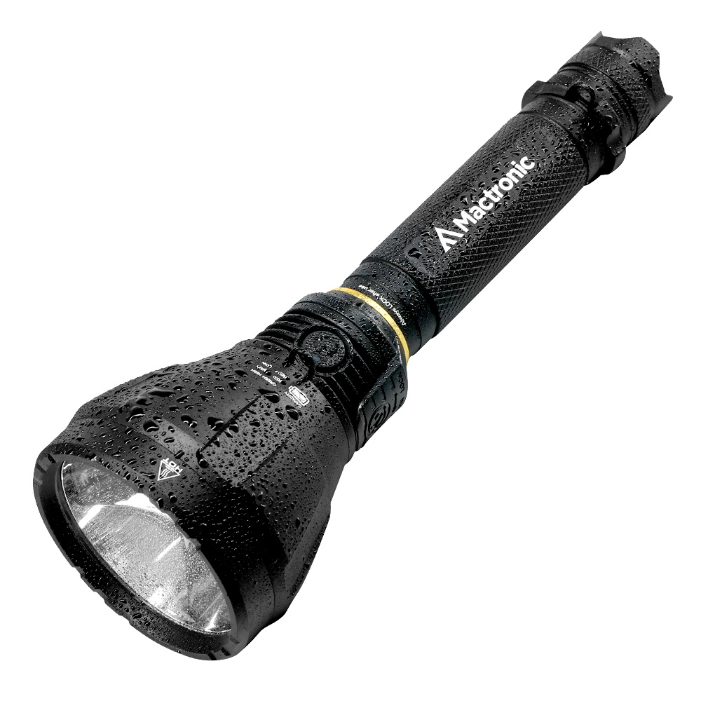 Mactronic LED Taschenlampe Blitz LR11 1100 Lumen schwarz inkl. Akku, Transportkoffer, Tragegurt und Ladegert Bild 2