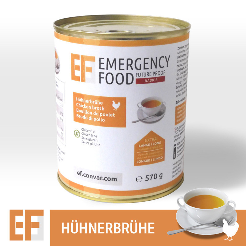 Emergency Food Basic Notration Hühnerbrühe 570 g Dose