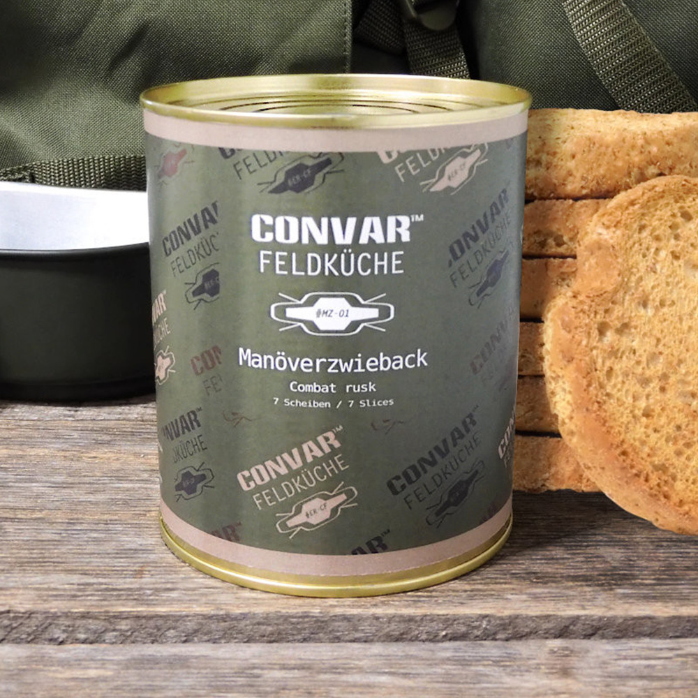 Convar Feldkche Outdoor-Mahlzeit Manverzwieback 70g Dose