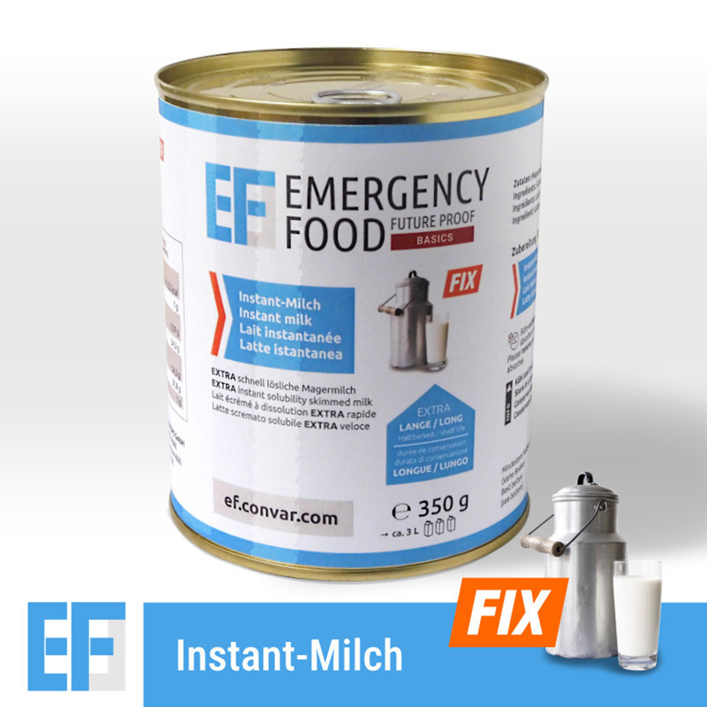 Emergency Food Basic Fix Notration Instant-Milch 350 g Dose