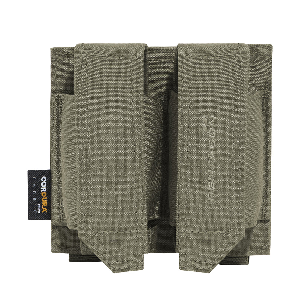 Pentagon Pistolenmagazintasche Double FB Pouch RAL7013 fr 2 Magazine