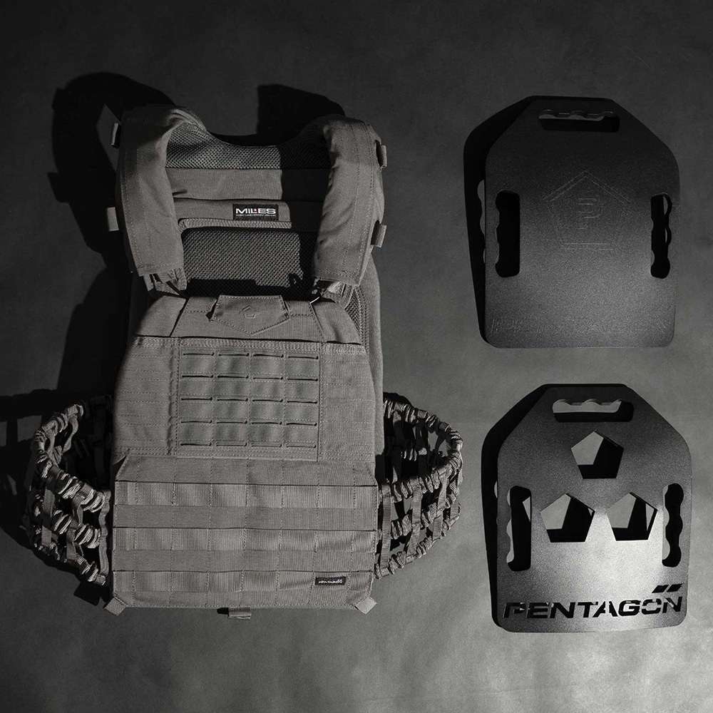 Pentagon Plate Carrier Milon MK2 wolf grau Bild 1