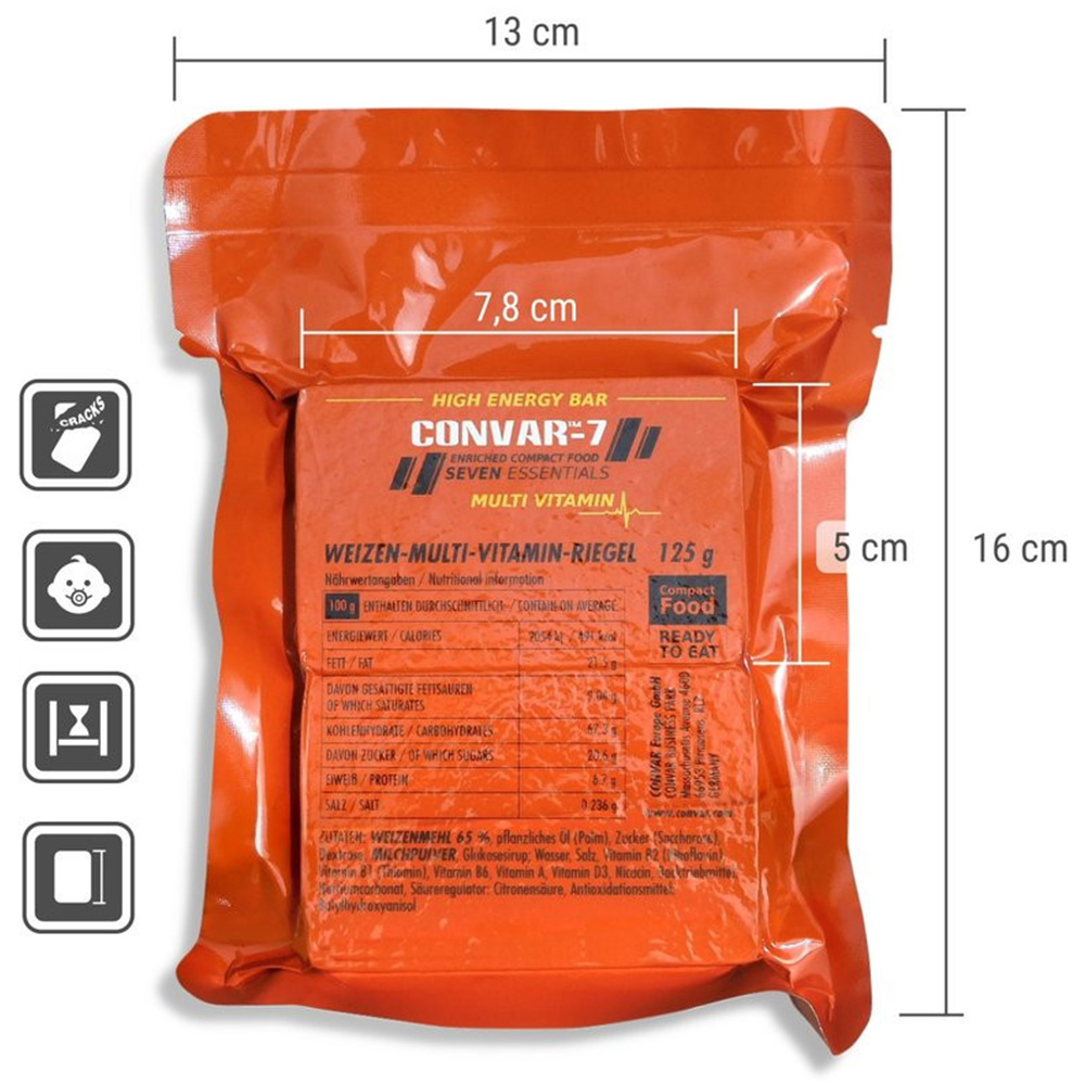 Convar-7 High Energy Bar Riegel Multivitamin120 g Bild 1