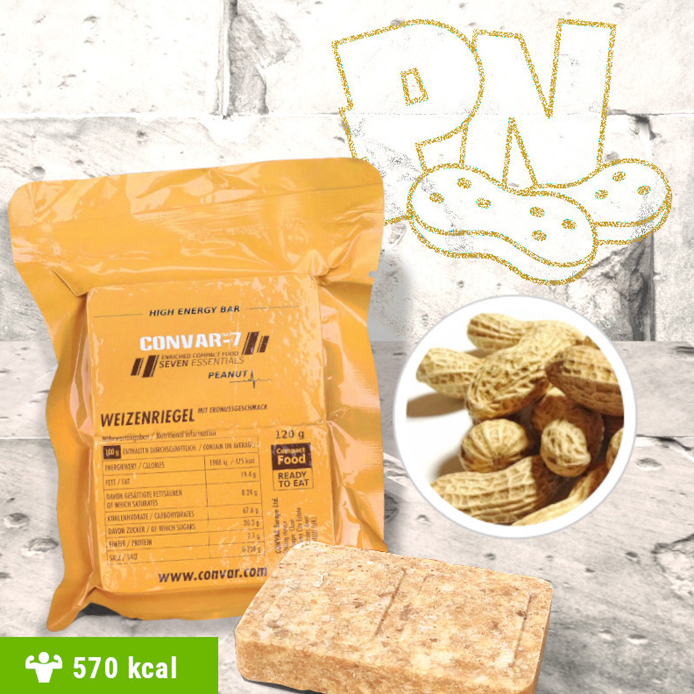 Convar-7 High Energy Bar Riegel Peanut 120 g Bild 1