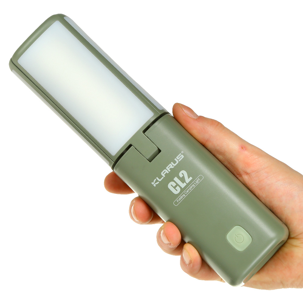 Klarus Universal Camping Laterne CL2 750 Lumen mit Powerbank faltbar forest green Bild 1
