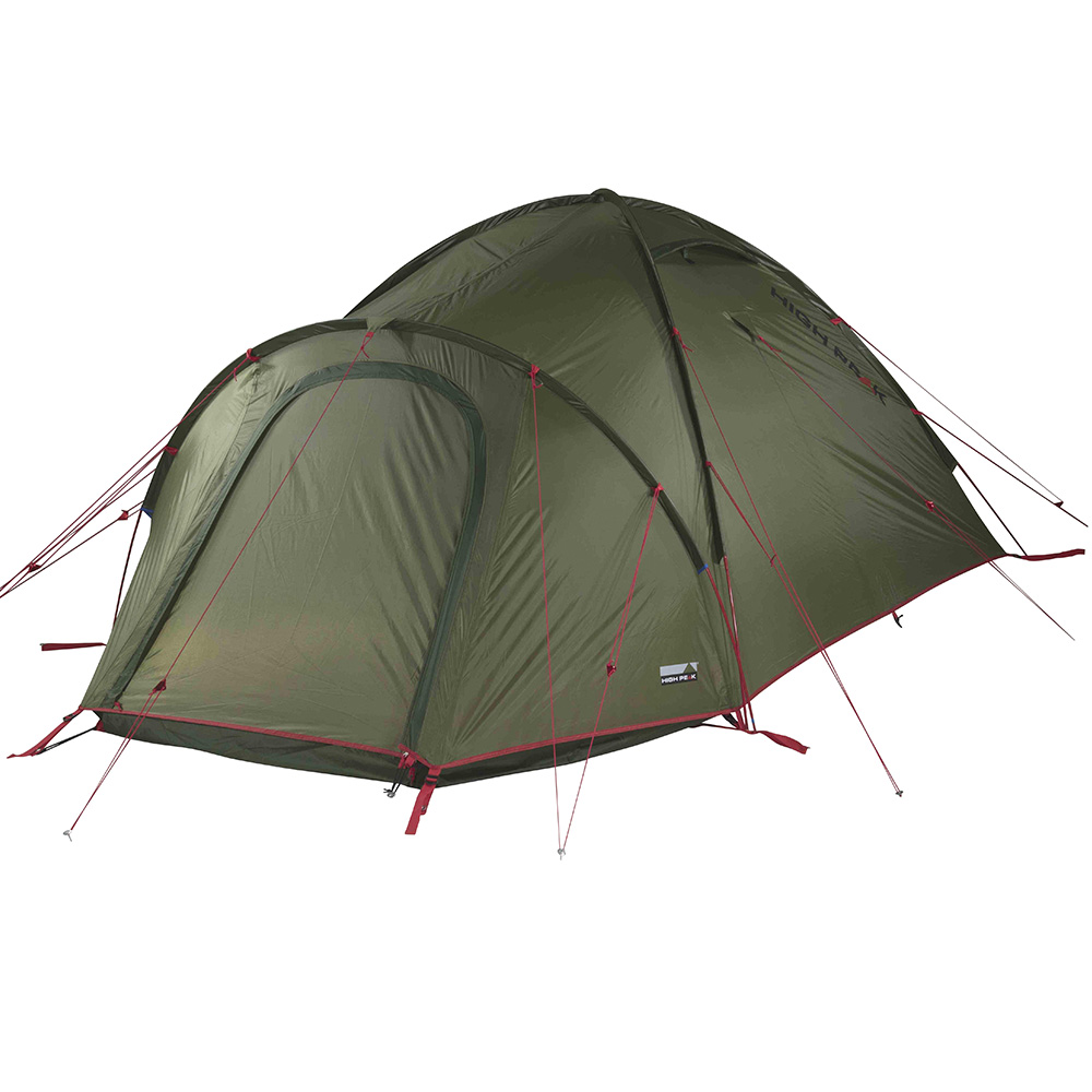 High Peak Zelt Nightingale 3 LW fr max. 3 Personen oliv/rot leichtgewicht Bild 2