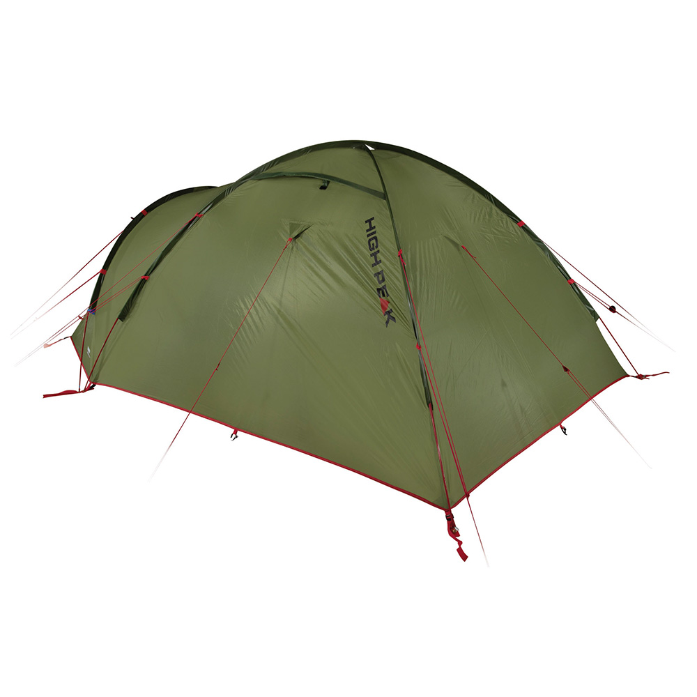 High Peak Zelt Nightingale 3 LW fr max. 3 Personen oliv/rot leichtgewicht Bild 3