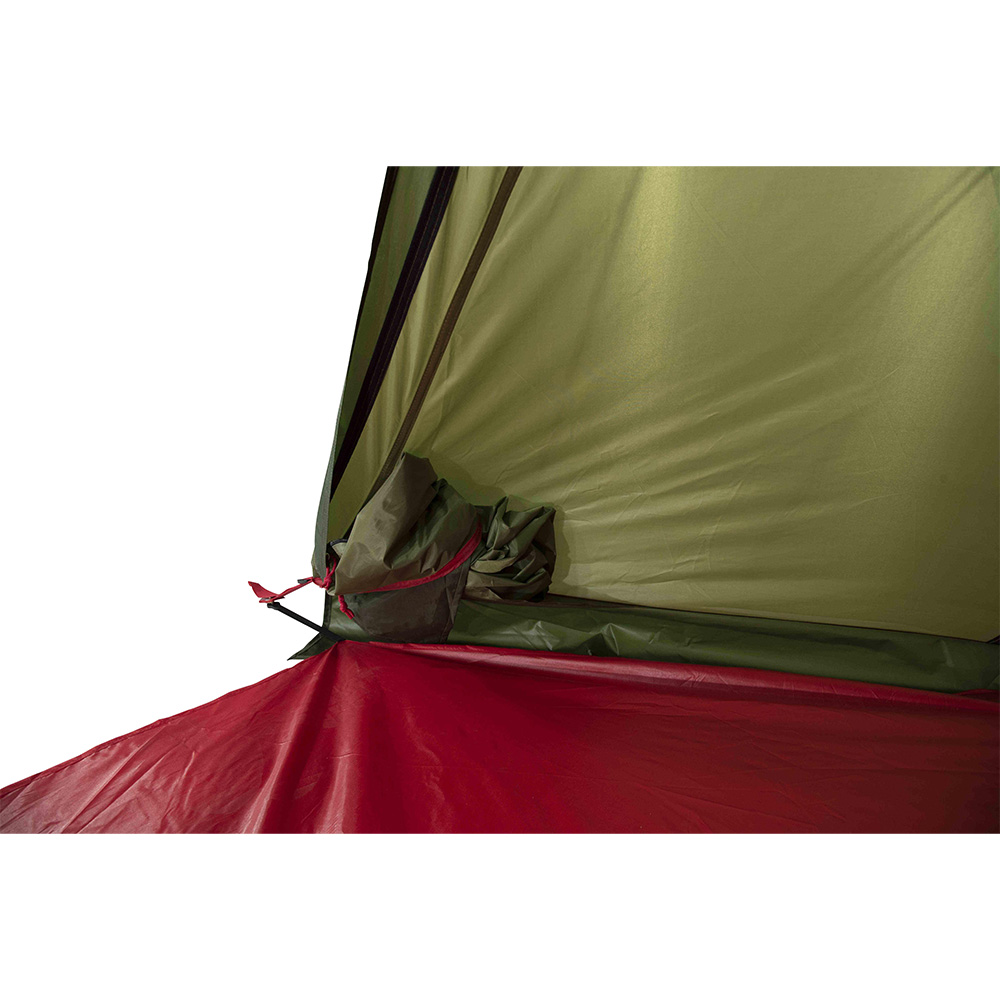 High Peak Zelt Nightingale 3 LW fr max. 3 Personen oliv/rot leichtgewicht Bild 5