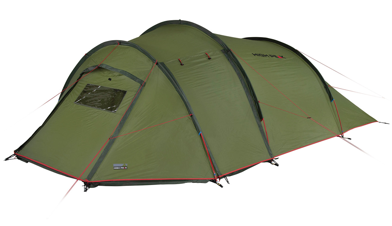 High Peak Zelt Falcon 4 LW Lightweight fr 4 Personen grn/rot Bild 1