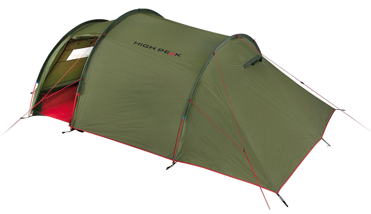 High Peak Zelt Falcon 4 LW Lightweight fr 4 Personen grn/rot Bild 1