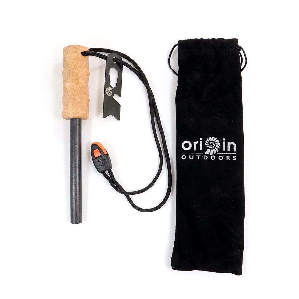 Origin Outdoors Zndstahl Edge braun inkl. Multitool mit 5-Funktionen und Notfallpfeife Bild 1
