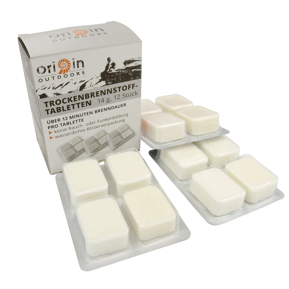 Origin Outdoors Trockenbrennstoff 12 Tabletten