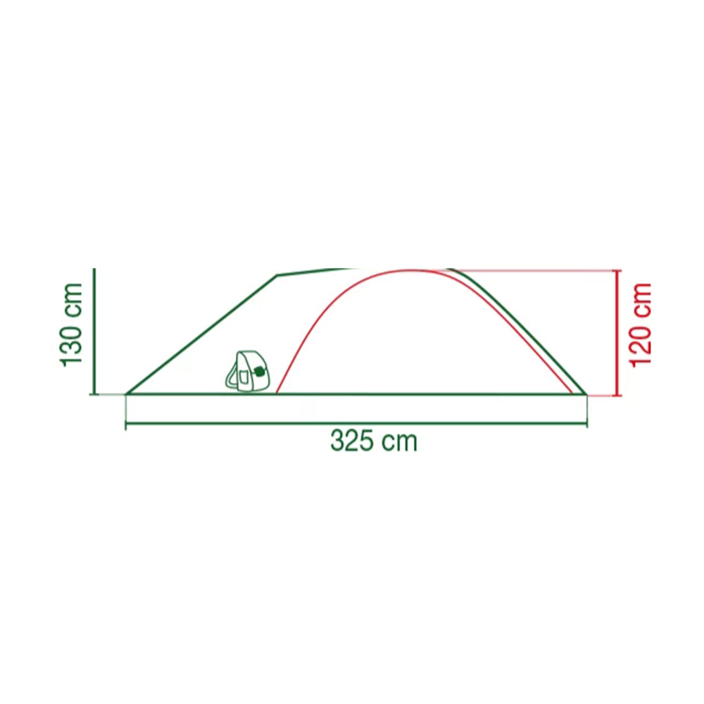 Coleman Zelt Darwin 3 Plus fr 3 Personen grau Bild 2