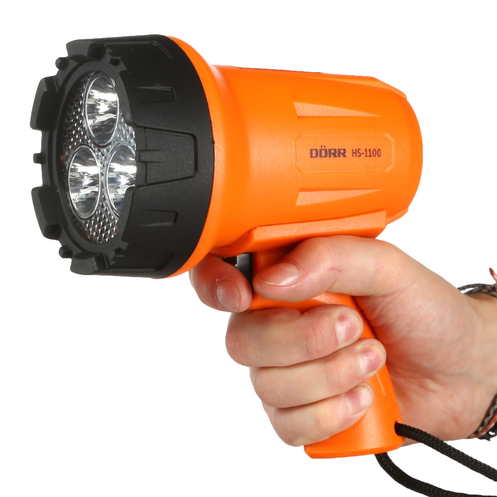 Drr LED Handscheinwerfer HS-1100 orange 1100 Lumen inkl. Akku und USB-Ladekabel Bild 1