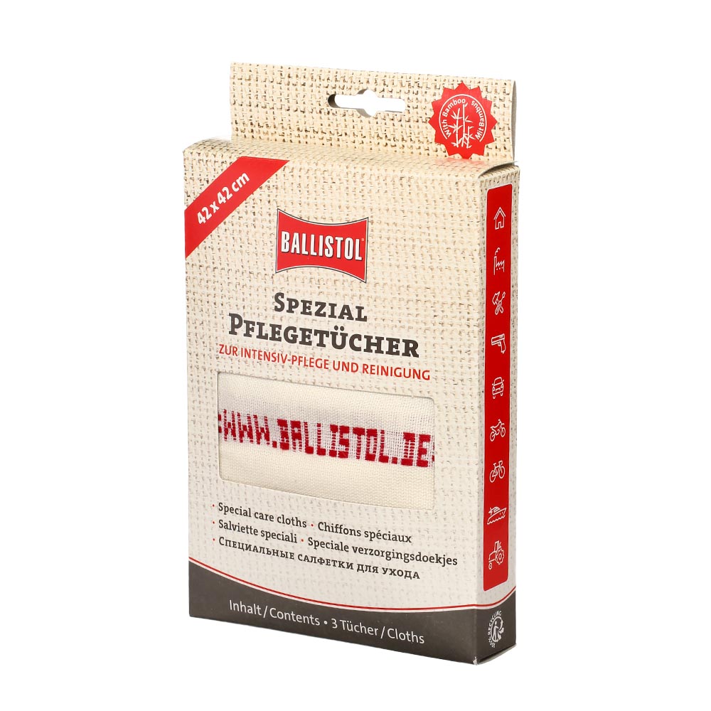 Ballistol Speziel Pflegetcher 42 x 42 cm wei 3 Stck Bild 1