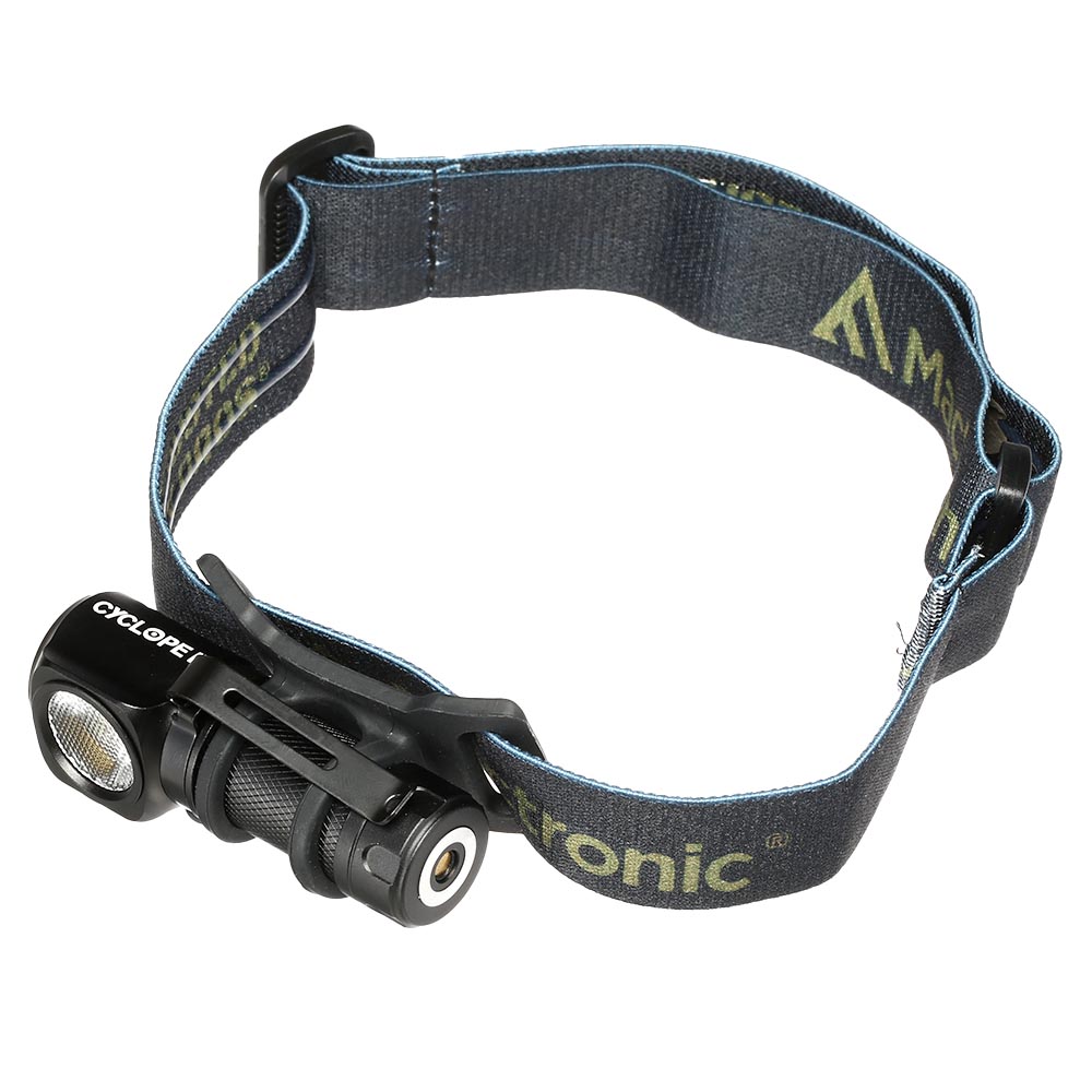 Mactronic LED Stirnlampe Cyclope II 600 Lumen schwarz inkl. Akku, Ladekabel, Handschlaufe u. Grtelclip Bild 3