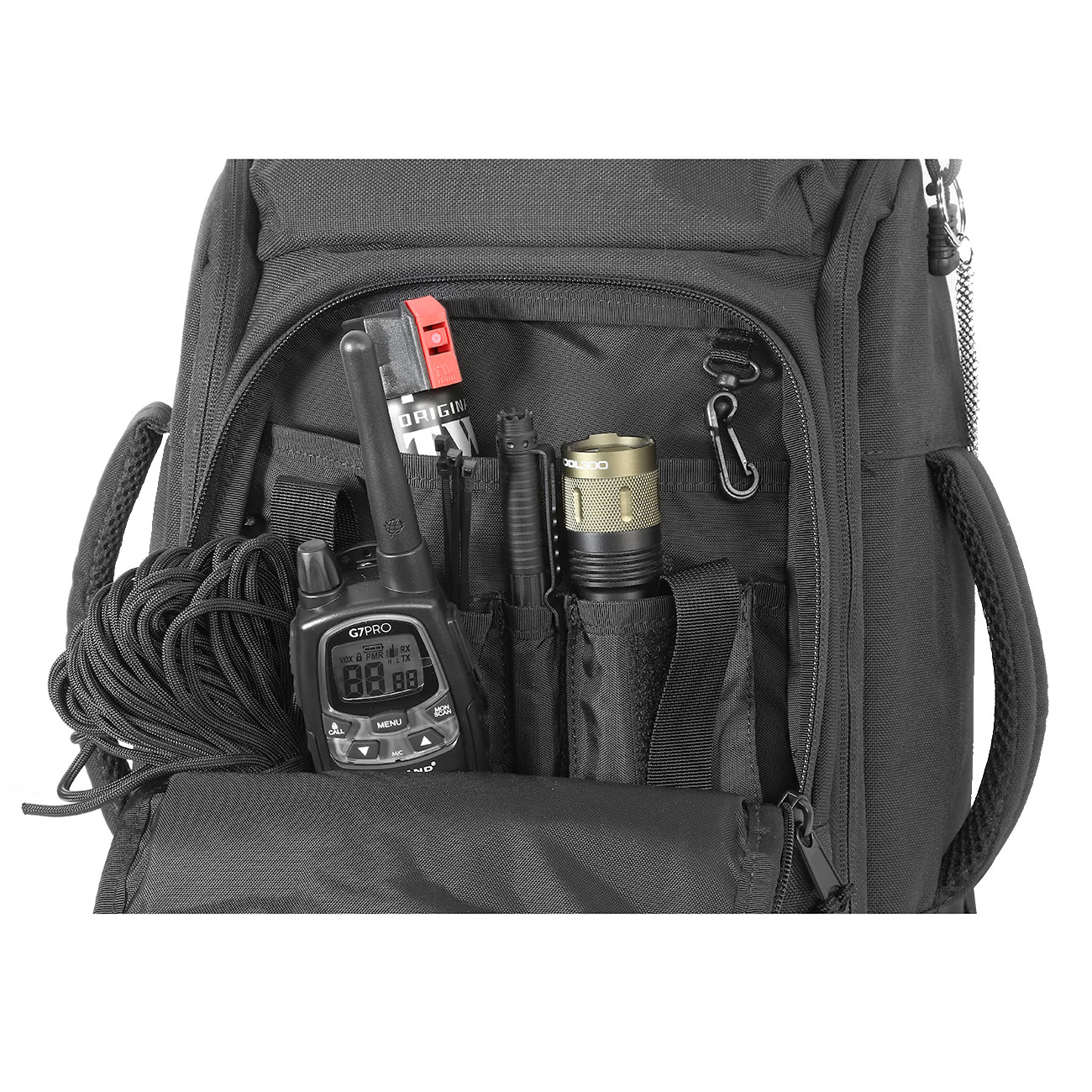 Coptex Rucksack Anti-Stabbing 35 Liter schwarz mit Stahlkettengewebe Bild 1