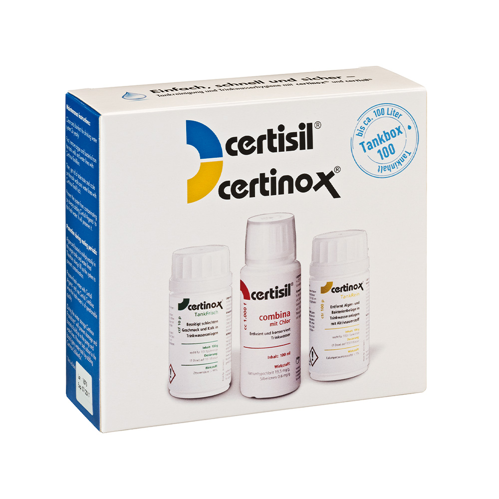 Certisil Certibox cb 100 Set zur Tankpflege und Trinkwasserhygiene fr bis ca. 100 Liter Tankinhalt
