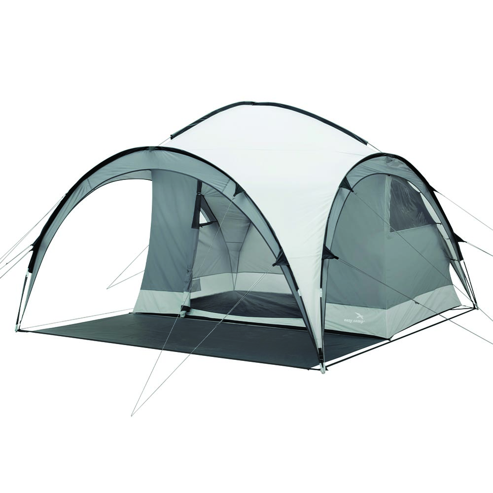 Easy Camp 2in1 Pavillon Camp Shelter 3,5 x 3,5 m grau inkl. Innenzelt f. 6 Personen