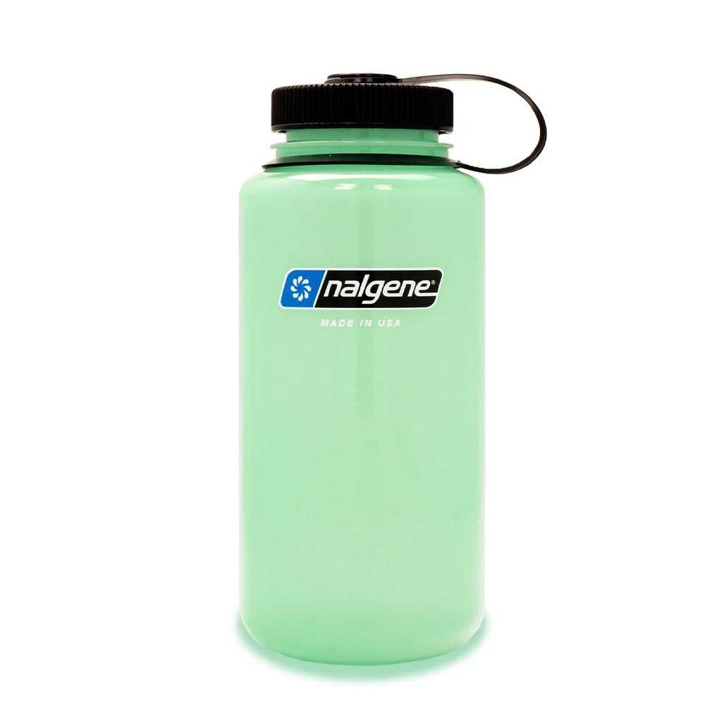Nalgene Weithals-Trinkflasche WH Silo 1 Liter BPA-frei glow-grn