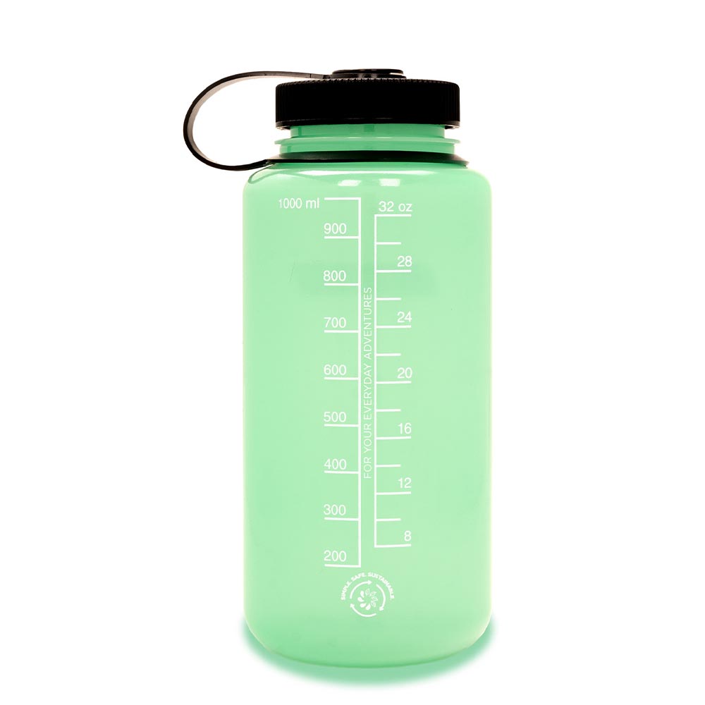 Nalgene Weithals-Trinkflasche WH Silo 1 Liter BPA-frei glow-grn Bild 1