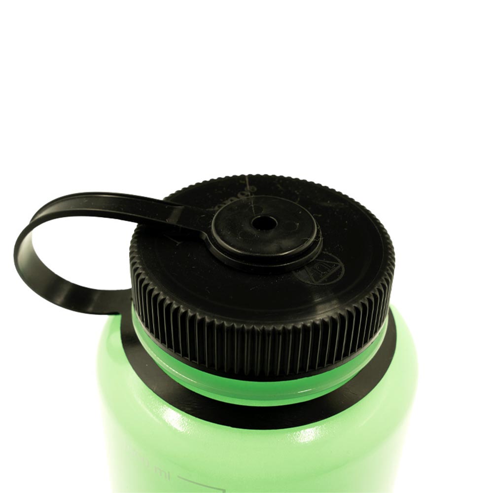 Nalgene Weithals-Trinkflasche WH Silo 1 Liter BPA-frei glow-grn Bild 2