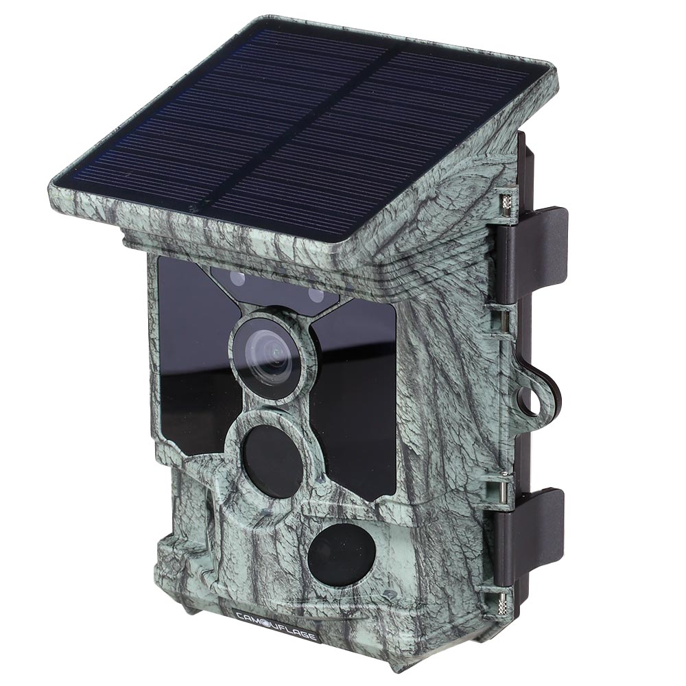 Camouflage Wild- und Überwachungskamera EZ45 Solar 30MP 4K WLAN/WIFI camo
