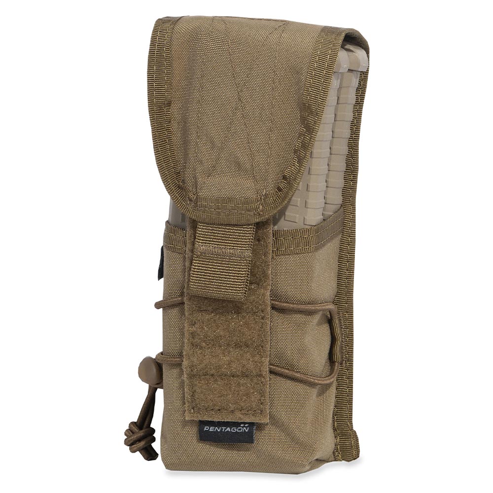 Pentagon Magazintasche Single Multi Pouch coyote 18 x 7 x 8 cm fr 2 Magazine Bild 1