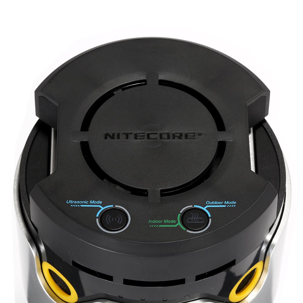 Nitecore Mckenabwehrgert EMR30 akkubetrieben mit Powerbank-Funktion silber Bild 1