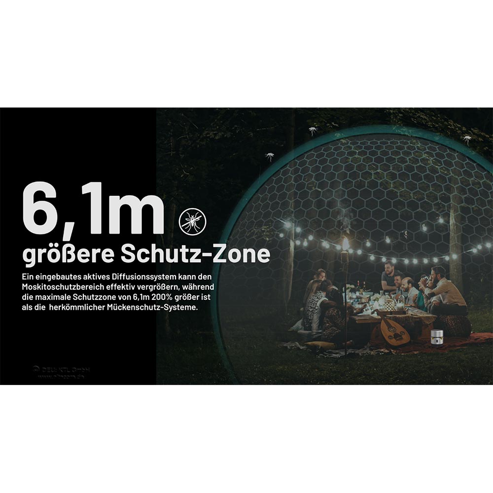 Nitecore Mckenabwehrgert EMR30 akkubetrieben mit Powerbank-Funktion silber Bild 1