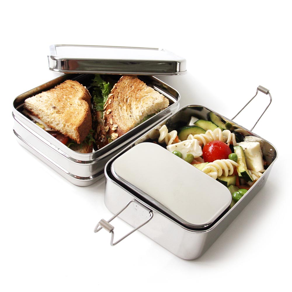 ECO Lunchbox Edelstahl-Set Drei-in-Eins Bild 1