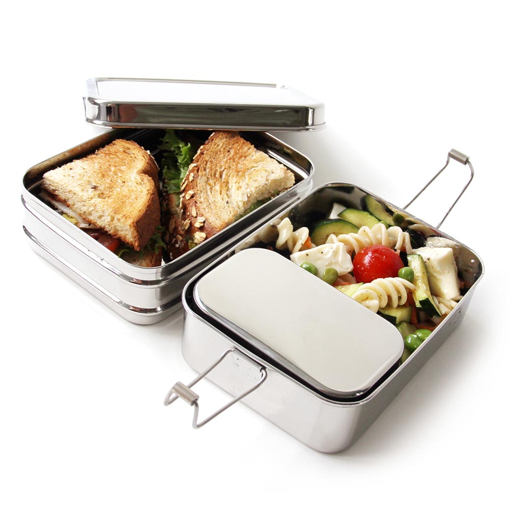 ECO Lunchbox Edelstahl-Set Drei-in-Eins Bild 3