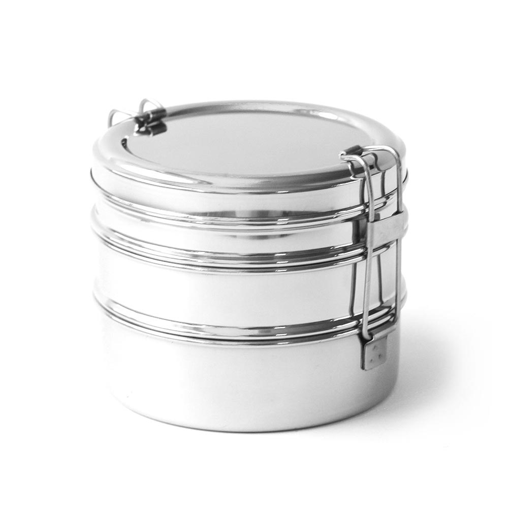 ECO Lunchbox Edelstahl-Set Tri Bento rund Bild 1