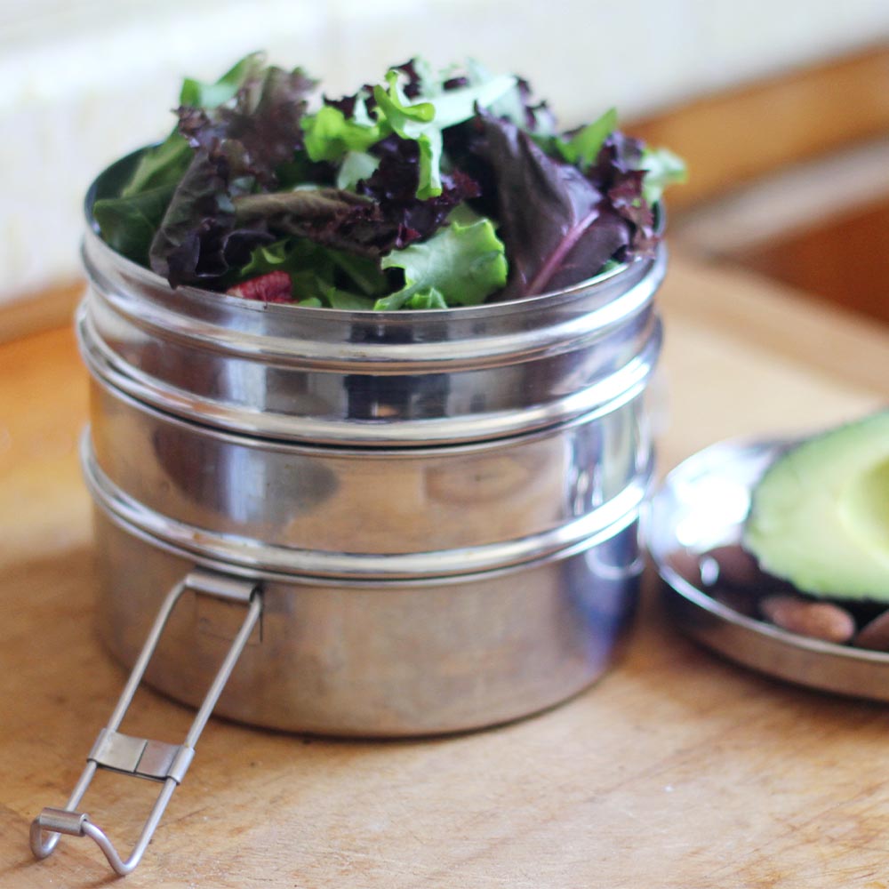 ECO Lunchbox Edelstahl-Set Tri Bento rund Bild 1