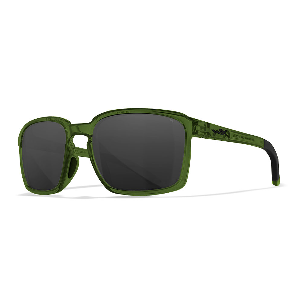 Wiley X Sonnenbrille Alfa transparent grn Glser grau