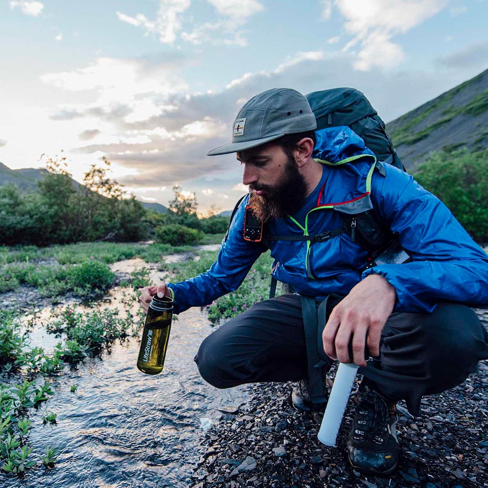 LifeStraw Go Trinkflasche mit Wasserfilter 650 ml coral - fr Survival, Outdoor, Wandern, Camping Bild 7