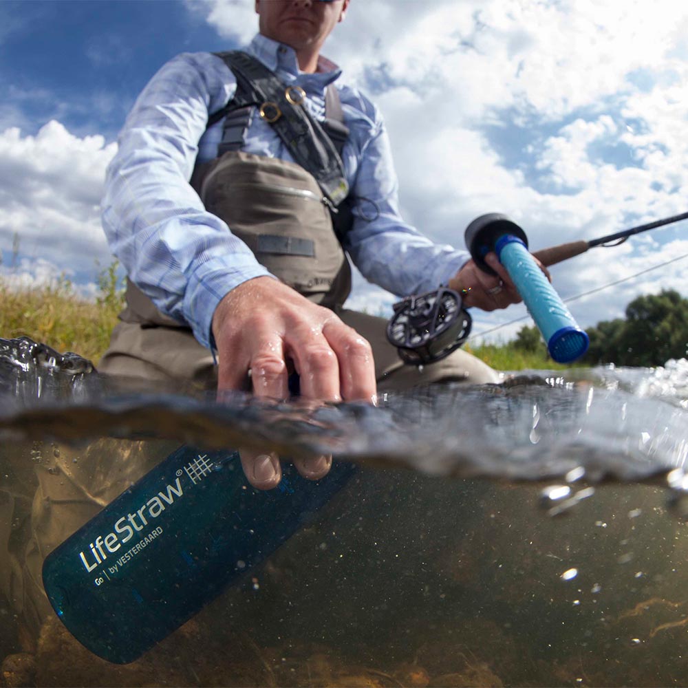 LifeStraw Go Trinkflasche mit Wasserfilter 1000 ml moody blue - fr Survival, Outdoor, Wandern, Camping Bild 3