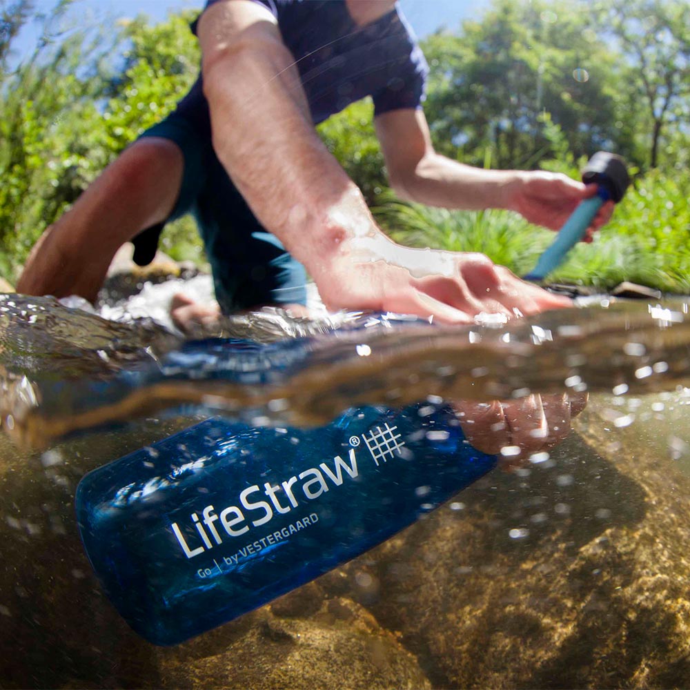 LifeStraw Go Trinkflasche mit Wasserfilter 1000 ml moody blue - fr Survival, Outdoor, Wandern, Camping Bild 6