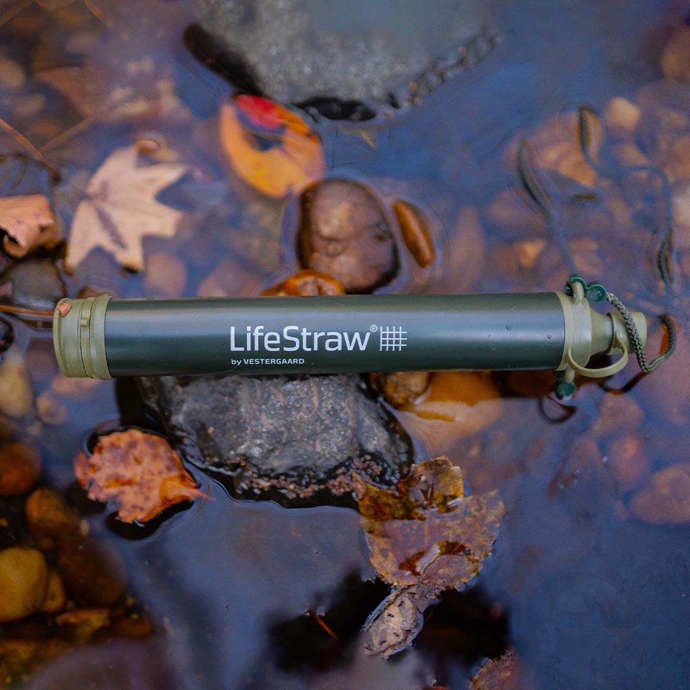 LifeStraw Wasserfilter Personal oliv fr Outdoor, Reisen, Notfallvorsorge Bild 2