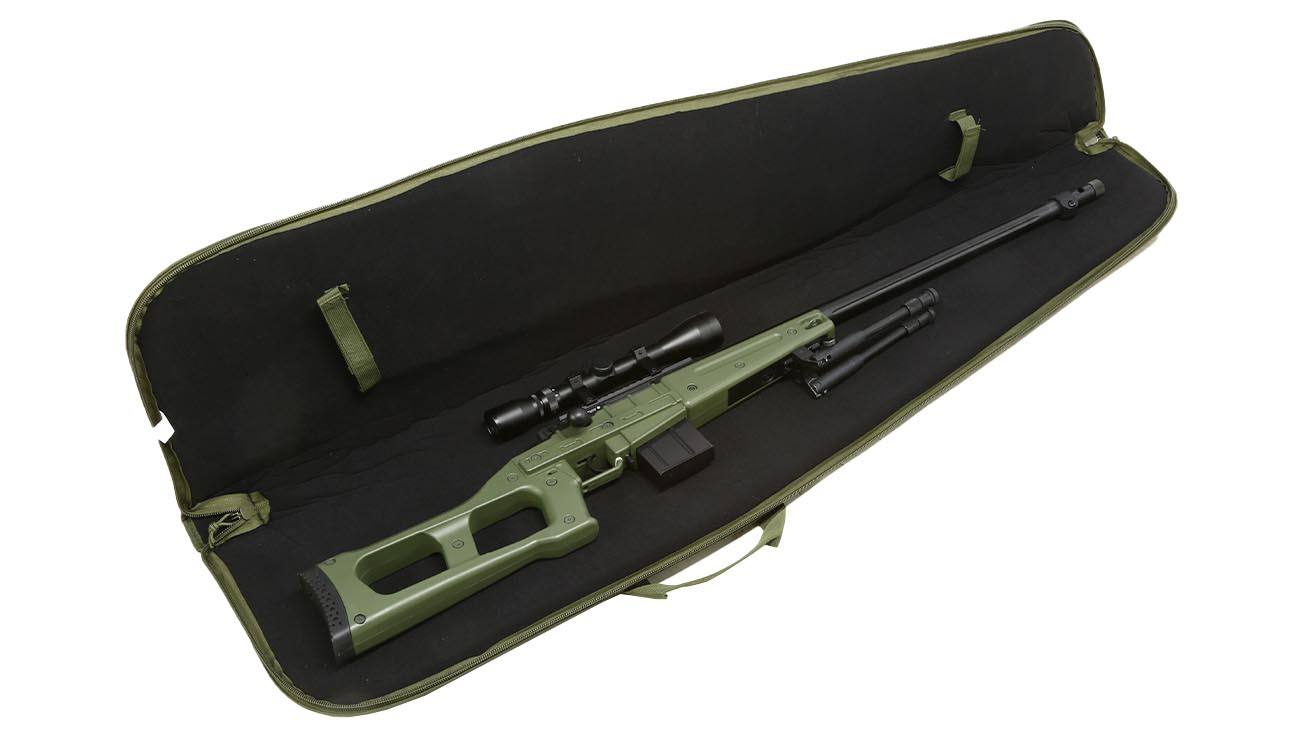 Mil-Tec Gewehrfutteral Rifle Case 140 cm mit Tragegurt oliv Bild 3